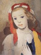 Marie Laurencin The Girl wearing the barrette painting